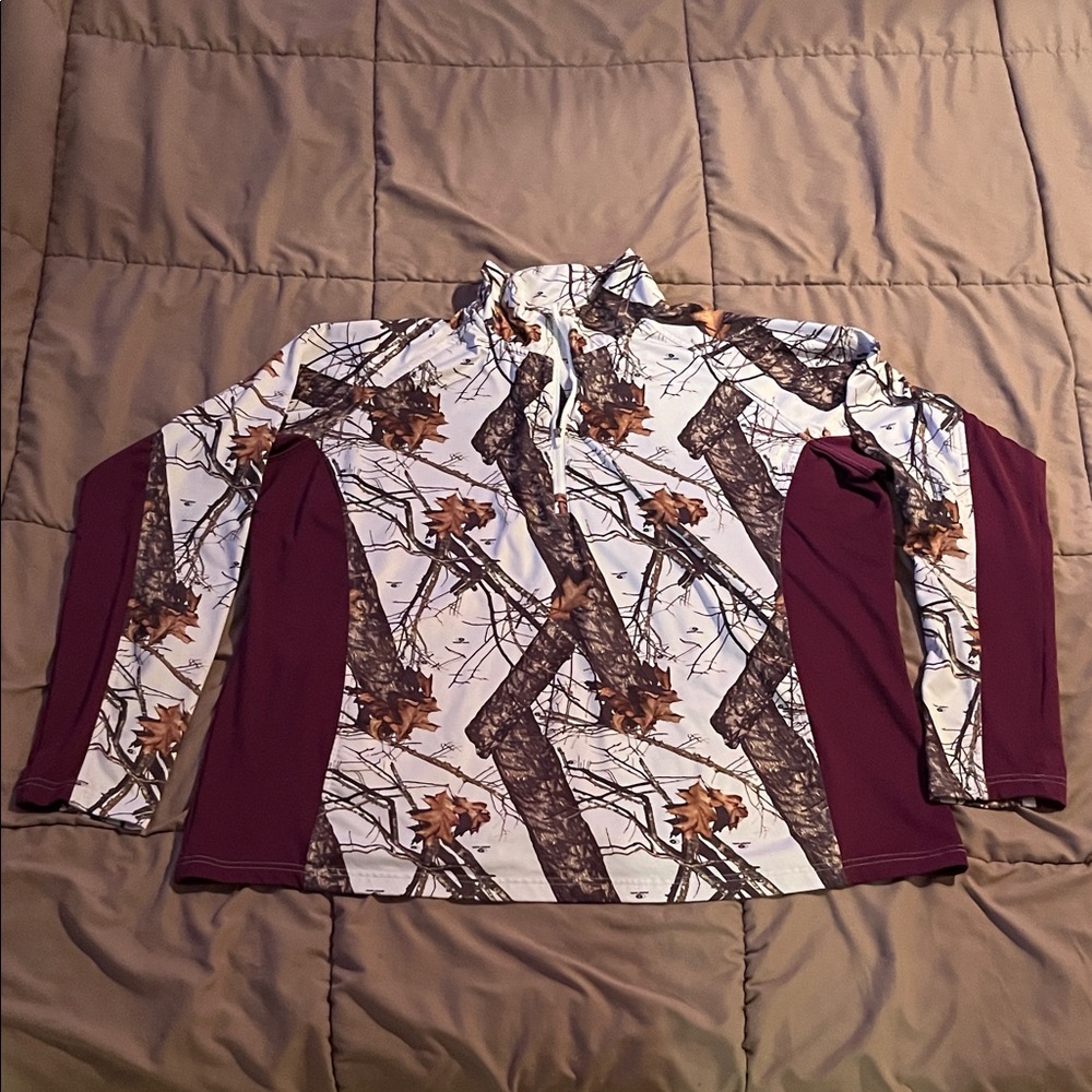 Energy Zone Camouflage and Burgundy Sweatshirt
